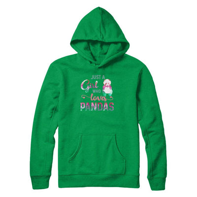 Just A Girl Who Loves Pandas Panda Lover-T-Shirt & Tank Top-Pullover Hoodie-Irish Green