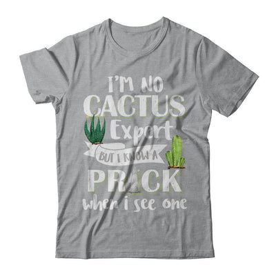 I'm No Cactus Expert But I Know A Prick When I See One-T-Shirt & Hoodie-Classic T-Shirt-Sport Grey