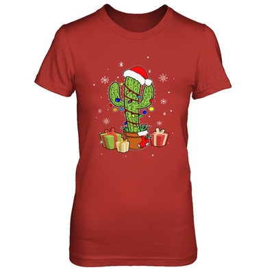 Merry Christmas Succulent Plants Christmas Cactus-T-Shirt & Sweatshirt-Women's T-Shirt-Red