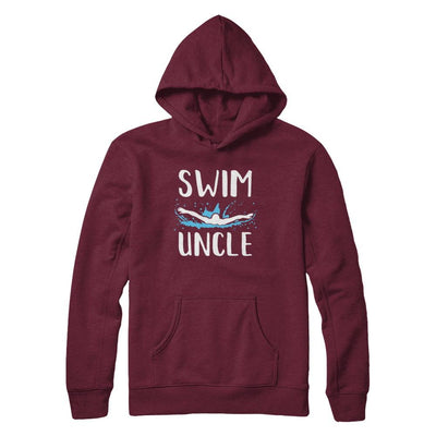 Swim Uncle Funny Swimming Birthday Gift-T-Shirt & Hoodie-Pullover Hoodie-Maroon