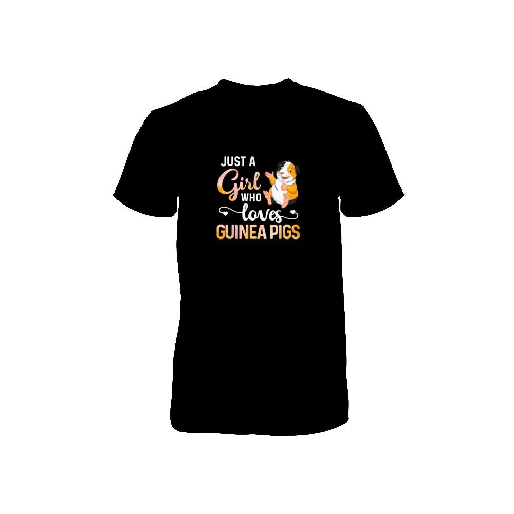 Just A Woman Who Loves Guinea Pigs Youth-Youth Shirt-Toddler T-Shirt-Black