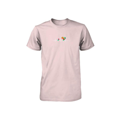 Autism Puzzle Heartbeat Autism Awareness Youth-Youth Shirt-