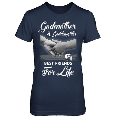 God-Mother God-Daughter Best Friends For Life Mothers Day-T-Shirt & Hoodie-Women's T-Shirt-Navy