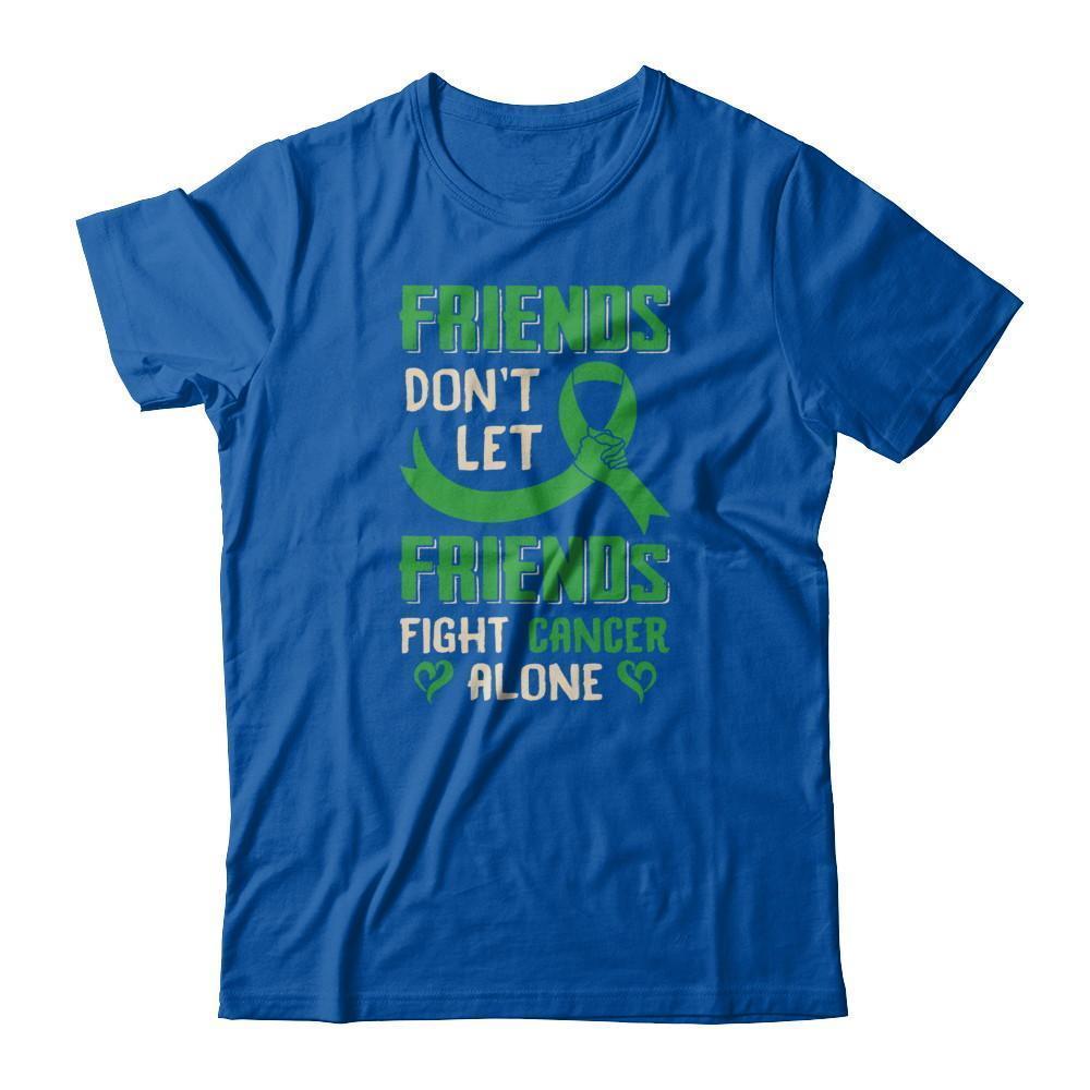 Friends Don't Let Friends Fight Cancer Alone Green Awareness-T-Shirt & Tank Top-Premium T-Shirt-Royal