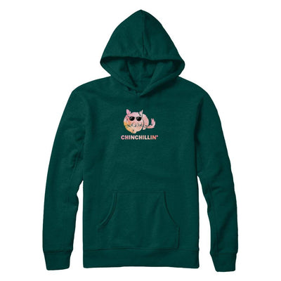 Chinchillin' Funny Chinchilla Lovers-T-Shirt & Tank Top-Pullover Hoodie-Deep Forest