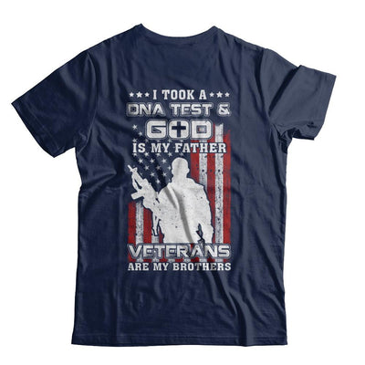 I Took A Dna Test God Is My Father Veterans Brothers-T-Shirt & Hoodie-Classic T-Shirt-Navy