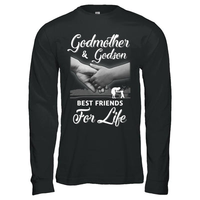God-Mother God-Son Best Friends For Life Mothers Day-T-Shirt & Hoodie-Long Sleeve T-Shirt-Black