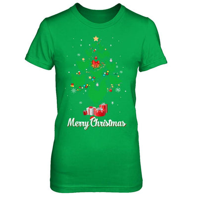 Funny Chicken Merry Christmas Tree Ugly Sweater-T-Shirt & Sweatshirt-Women's T-Shirt-Irish Green