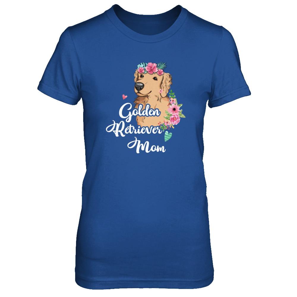 Golden Retriever Mom Funny Dog Mom Gift Idea-T-Shirt & Tank Top-Women's T-Shirt-Royal