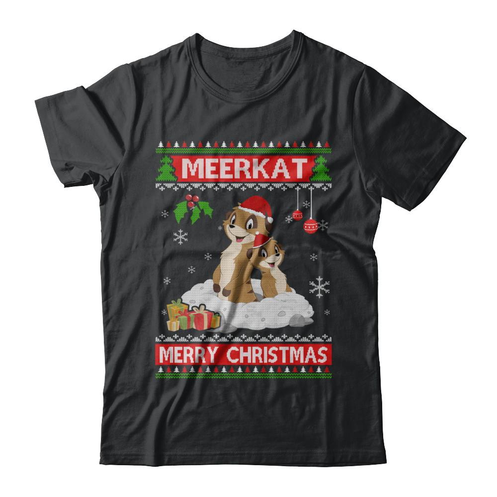 Meerkat Xmas Pajama Ugly Christmas Sweater