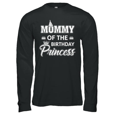 Mommy Of The Birthday Princess Mothers Day-T-Shirt & Hoodie-Long Sleeve T-Shirt-Black