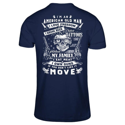I'm An American Old Man-T-Shirt & Hoodie-Classic T-Shirt-Navy