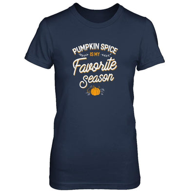 Pumpkin Spice Is My Favorite Season-T-Shirt & Tank Top-Women's T-Shirt-Navy