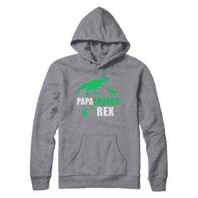 Dinosaur T-Rex Grandpasaurus Papa Saurus Dinosaur T-Rex Fathers Day-T-Shirt & Hoodie-Pullover Hoodie-Light Steel