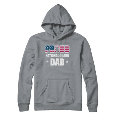 Proud National Guard Dad Veteran Fathers Day-T-Shirt & Hoodie-Pullover Hoodie-Light Steel