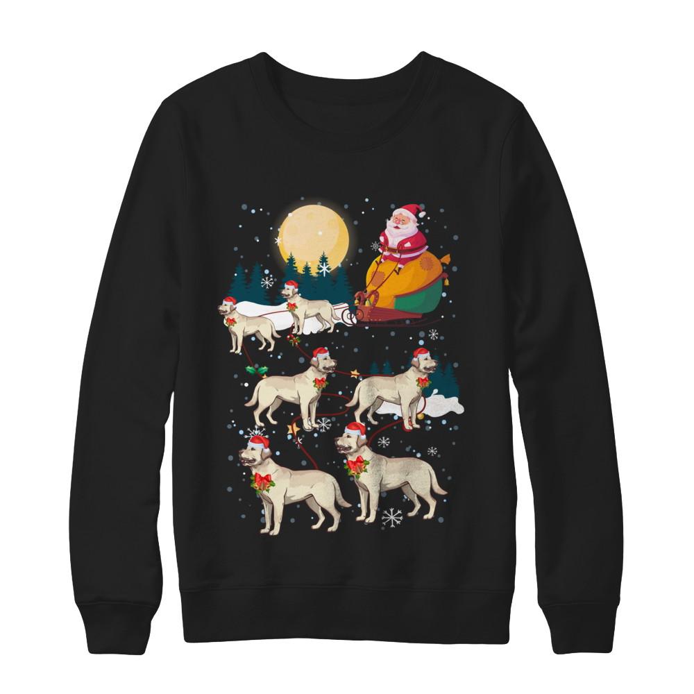 Dog Reindeer Labrador Christmas Gift-T-Shirt & Sweatshirt-Crewneck Sweatshirt-Black