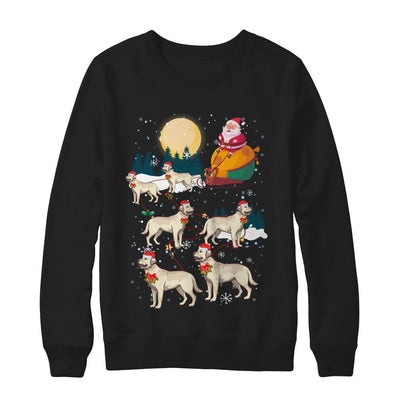 Dog Reindeer Labrador Christmas Gift-T-Shirt & Sweatshirt-Crewneck Sweatshirt-Black