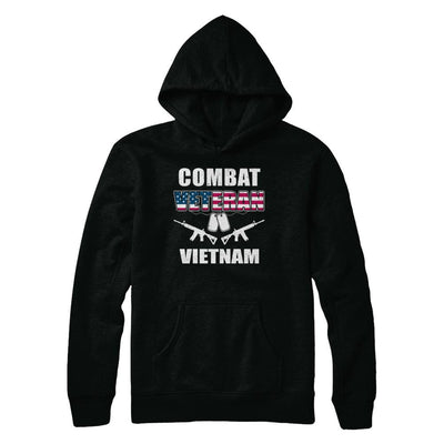 Combat Veteran Vietnam-T-Shirt & Hoodie-Hanes - Heavyweight Pullover Hoodie-Black