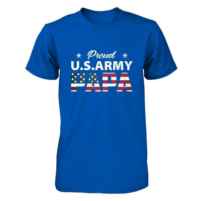 Proud Us Army Papa-T-Shirt & Hoodie-Premium T-Shirt-Royal