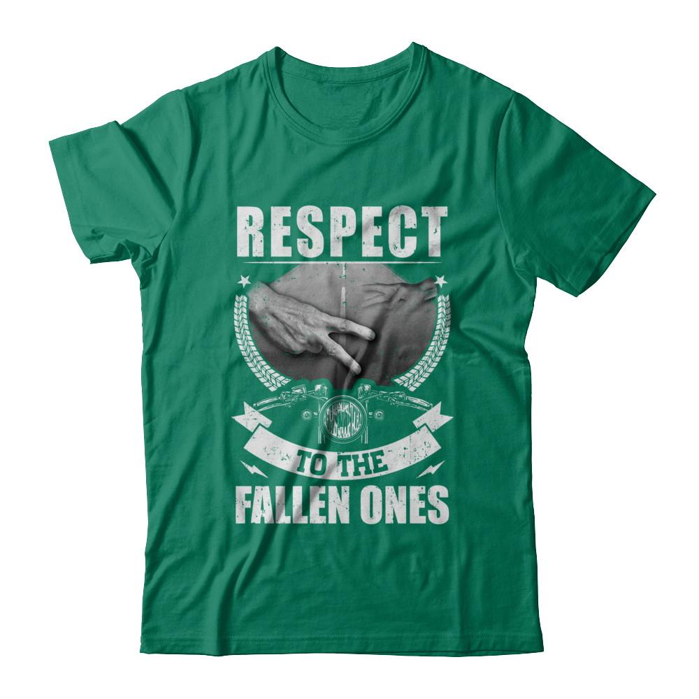 Respect To The Fallen Ones Motorbike-T-Shirt & Hoodie-Classic T-Shirt-Kelly Green