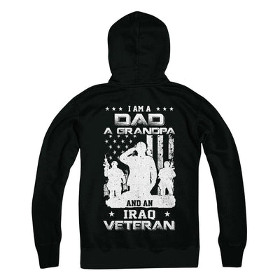 I'm A Dad A Grandpa And An Iraq Veteran-T-Shirt & Hoodie-Hanes - Heavyweight Pullover Hoodie-Black