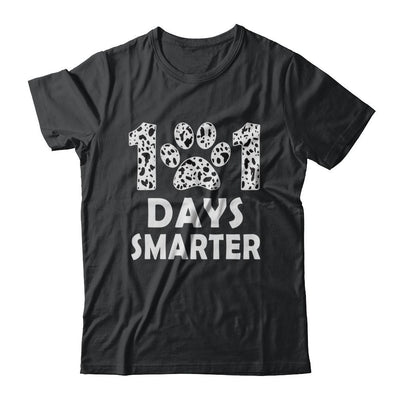 101 Days Smarter Teacher Dogs Days Of School Student-T-Shirt & Hoodie-Classic T-Shirt-Black