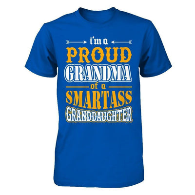 I'm A Proud Grandma Of A Smartass Granddaughter-T-Shirt & Hoodie-Premium T-Shirt-Royal