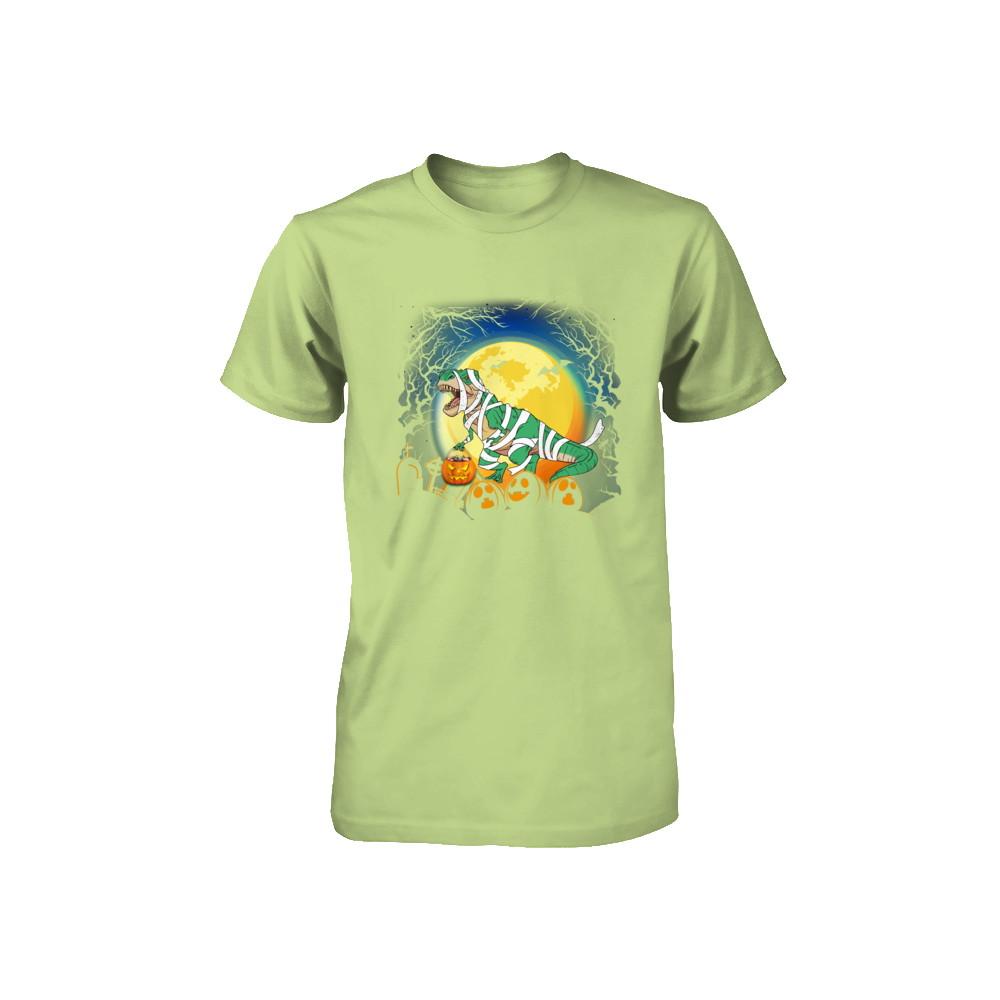Halloween Pumpkin Dinosaur Gift For Kids Boys Girls Youth-Youth Shirt-Toddler T-Shirt-Key Lime