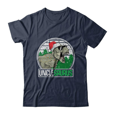 Unclesaurus Uncle Dinosaur T-Rex Family Christmas-T-Shirt & Sweatshirt-Classic T-Shirt-Navy