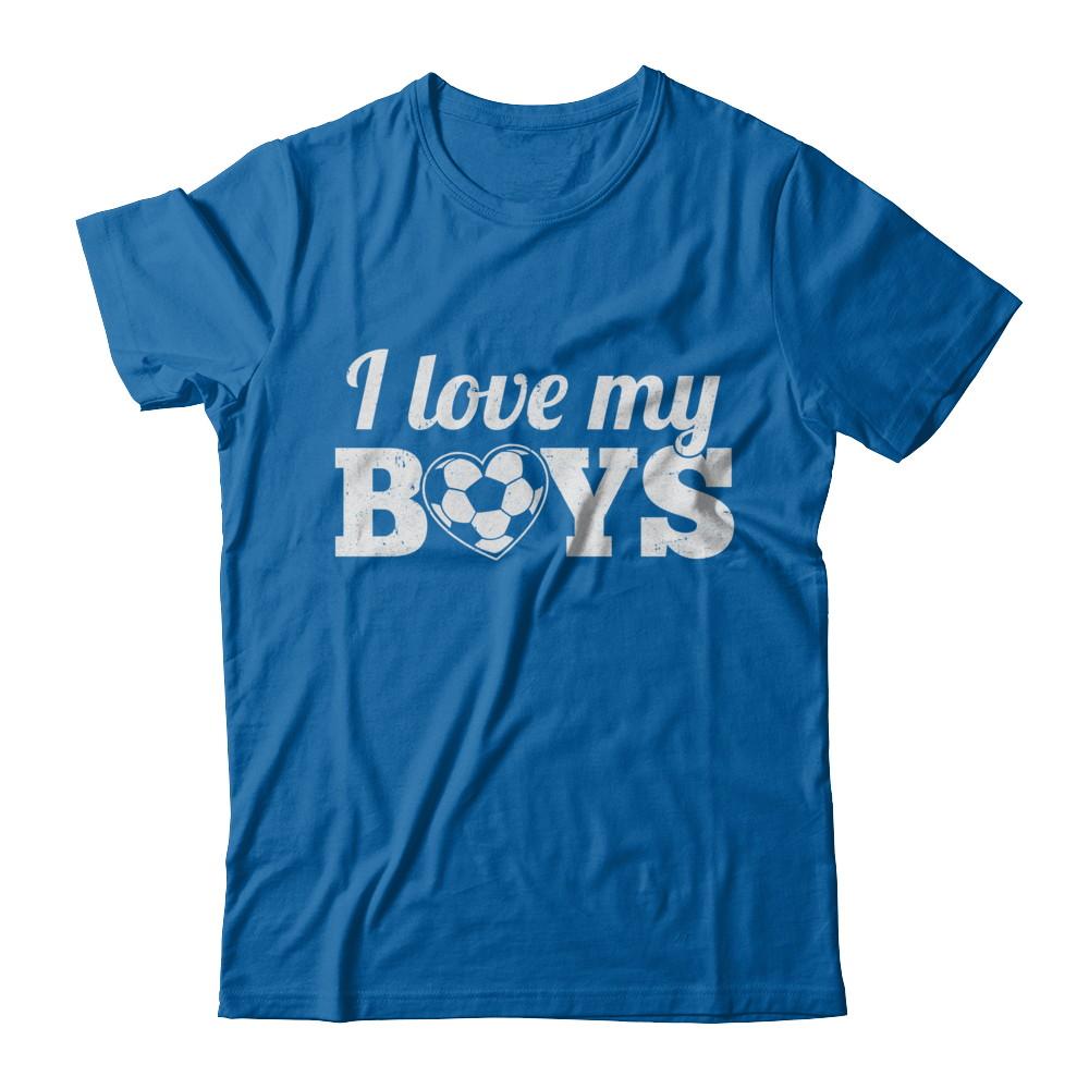 Love My Boys Mom And Dad Soccer-T-Shirt & Hoodie-Classic T-Shirt-Royal