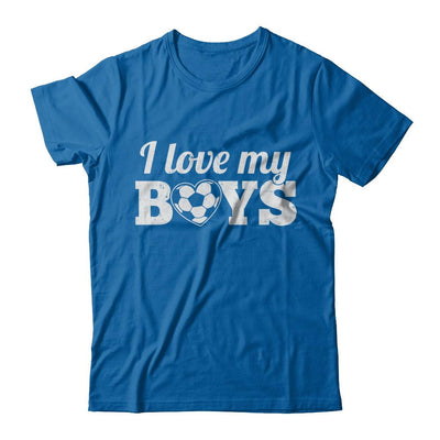 Love My Boys Mom And Dad Soccer-T-Shirt & Hoodie-Classic T-Shirt-Royal