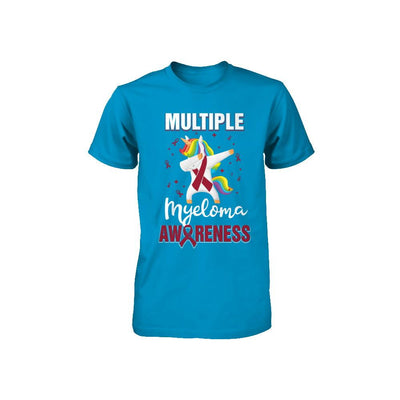 Inspirational Multiple Myeloma Awareness Unicorn Support Youth-Youth Shirt-
