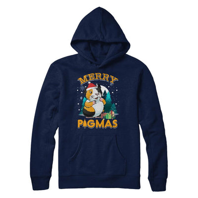 Merry Pigmas Funny Guinea Pig-T-Shirt & Hoodie-Pullover Hoodie-Navy