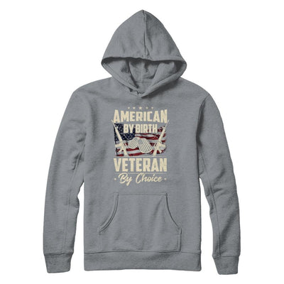 Proud An American By Birth Veteran By Choice-T-Shirt & Hoodie-Pullover Hoodie-Light Steel
