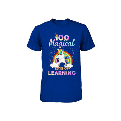 100 Magical Days of Learning Flossing Unicorn Youth-Youth Shirt-