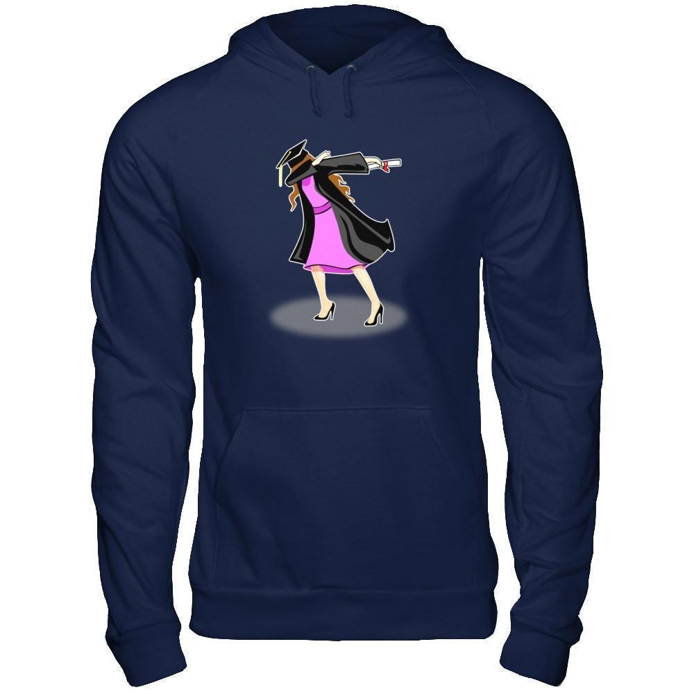 Funny Dabbing Senior College High School Graduation 2018-T-Shirt & Hoodie-Pullover Hoodie-Navy