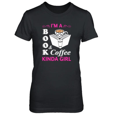 I'm A Book And Coffee Kinda Girl-T-Shirt & Tank Top-Women's T-Shirt-Black