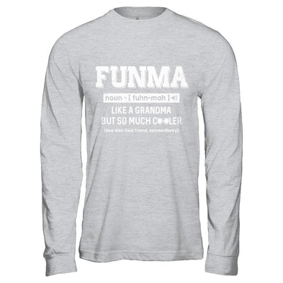 Funma Like A Grandma Only Cooler Mothers Day Gift-T-Shirt & Hoodie-Long Sleeve T-Shirt-Sport Grey