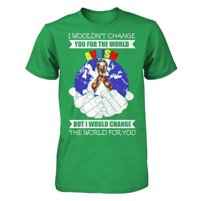 I Would Change The World For You Autism Awareness-T-Shirt & Hoodie-Premium T-Shirt-Kelly Green