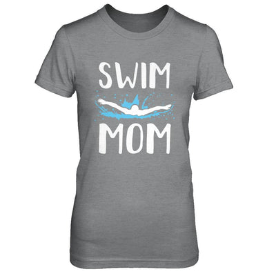 Swim Mom Funny Swimming Mothers Day Gift-T-Shirt & Hoodie-Women's T-Shirt-Sport Grey