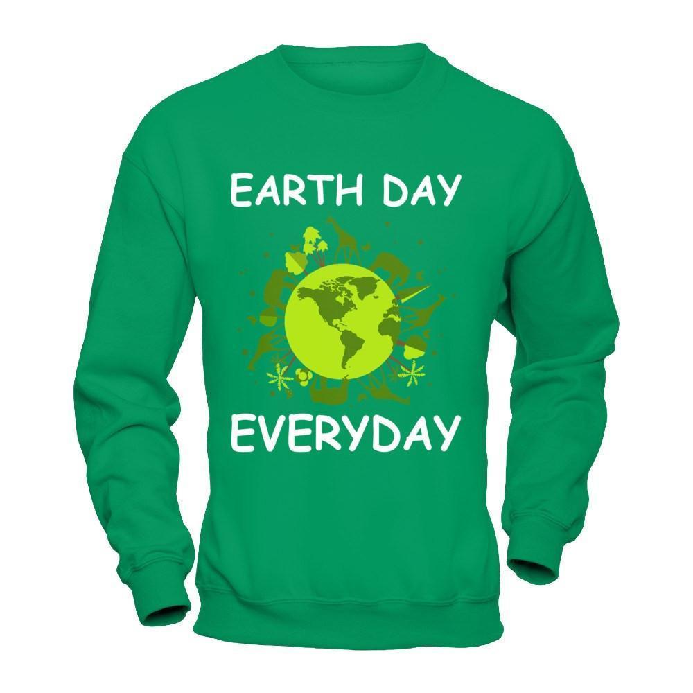 Trees And Plants On Earth Day Everyday 20178-T-Shirt & Hoodie-Crewneck Sweatshirt-Irish Green