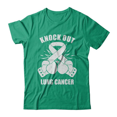 Boxing knock out Lung Cancer Awareness Support-T-Shirt & Hoodie-Classic T-Shirt-Kelly Green