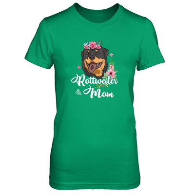 Rottweiler Mom Funny Dog Mom Gift Idea-T-Shirt & Tank Top-Women's T-Shirt-Irish Green