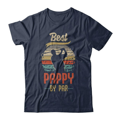Vintage Best Pappy By Par Fathers Day Funny Golf Gift-T-Shirt & Hoodie-Classic T-Shirt-Navy
