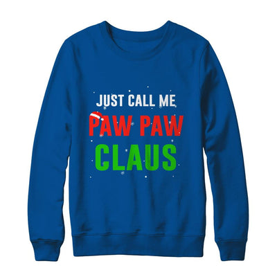 Santa Paw Paw Claus Matching Family Christmas Pajamas-T-Shirt & Sweatshirt-Crewneck Sweatshirt-Deep Royal