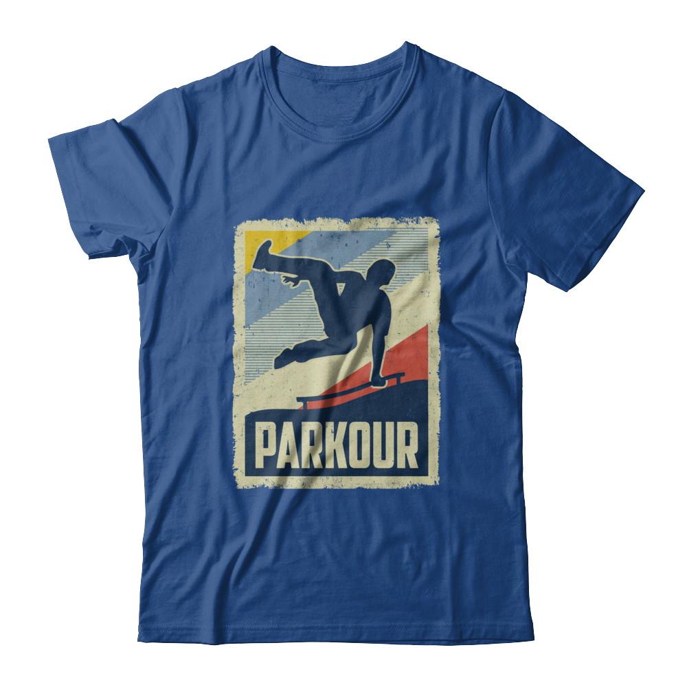 Vintage Parkour Distressed Style-T-Shirt & Hoodie-Classic T-Shirt-Royal