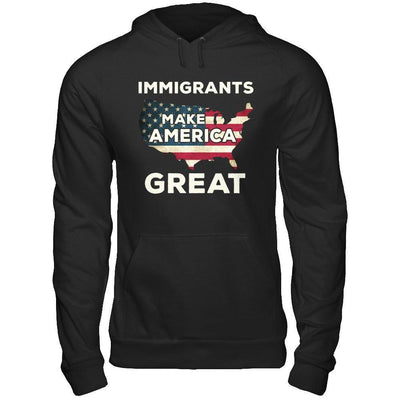 Immigrants Make American Great-T-Shirt & Hoodie-Pullover Hoodie-Black