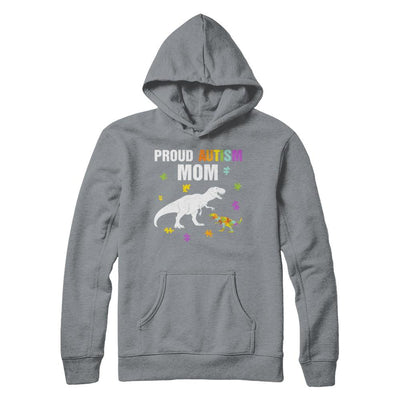 Proud Autism Mom T-Rex Dinosaur Autism Awareness-T-Shirt & Hoodie-