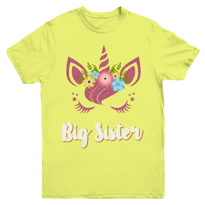 Unicorn Big Sister I'm Going To Be A Big Sister Youth-Youth Shirt-Youth T-Shirt-Daisy