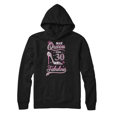 May Queen 30 And Fabulous 1991 30th Years Old Birthday-T-Shirt & Hoodie-Pullover Hoodie-Black